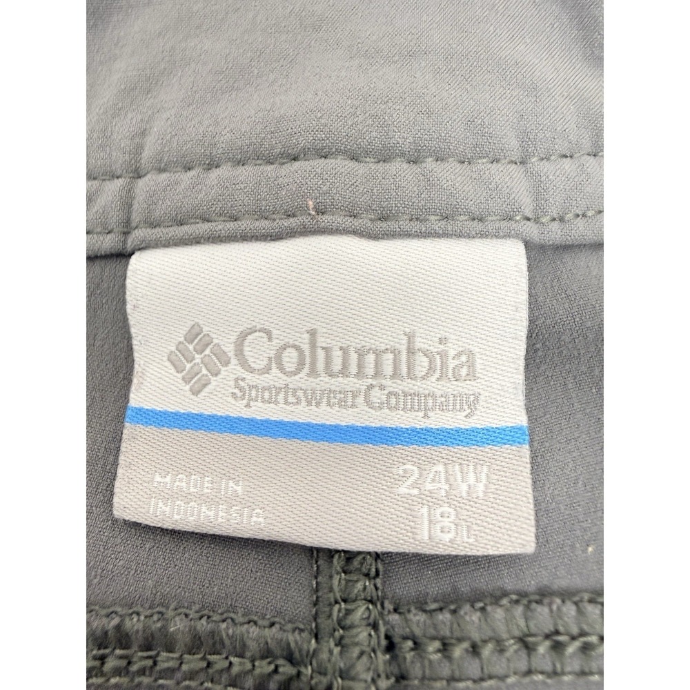 Columbia Capri Pants Womens 24W Gray Lightweight Hiking Outdoor #23 - Picture 5 of 6